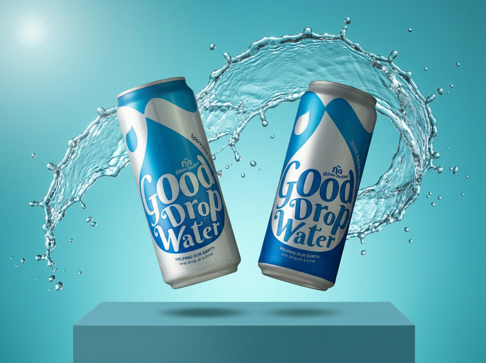 Good Drop Water 001 — AI product and campaign visuals